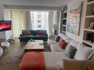 Sofá cheslong 4/5 plazas tela blanco