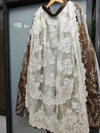 Traje Fallera Adulta Talla de la 44-46 Marrón gris