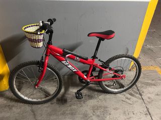 Bicicleta roja MTB infantil GENOX 20