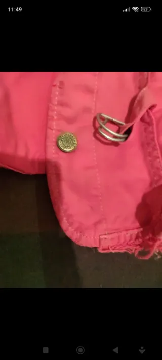 Chaleco vaquero rosa