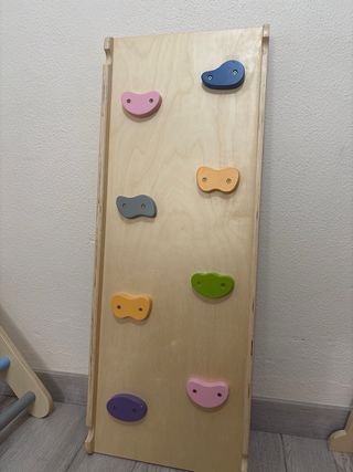 Arco y Rampa con escalada Montessori Madera
