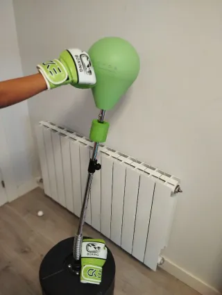 Guantes de boxeo niño /niña verde/blanco 5-12 años