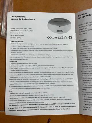 Calentador de parafina rosa