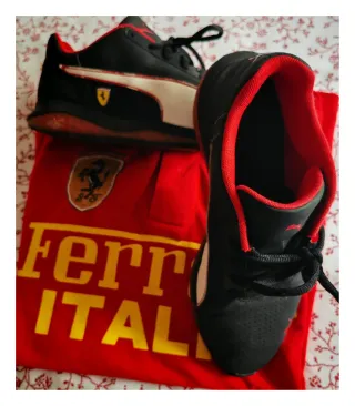 Pack Polo y Zapatillas Ferrari Talla L