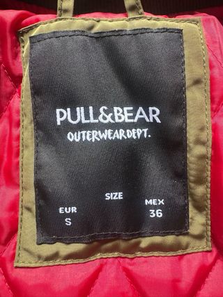 Chaqueta Bomber Pull&Bear Verde Militar Talla S