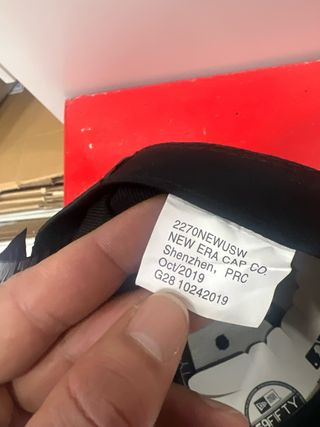 Gorra Supreme New Era Negra Talla 7 1/4