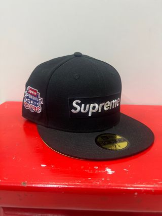 Gorra Supreme New Era Negra Talla 7 1/4
