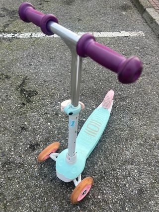 Patinete infantil 3 ruedas luces