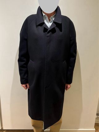 Abrigo mezcla de lana y cashmere hombre