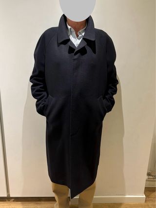 Abrigo mezcla de lana y cashmere hombre