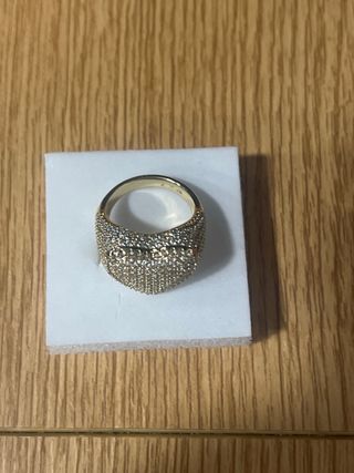 Anillo Corazón Laminado 14k Talla 7