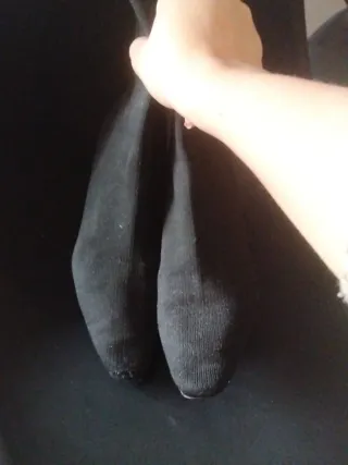 Botines negros de tacón