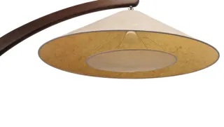 Lámpara de pie Natuzzi Luna Madera y Metal