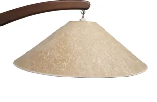 Lámpara de pie Natuzzi Luna Madera y Metal