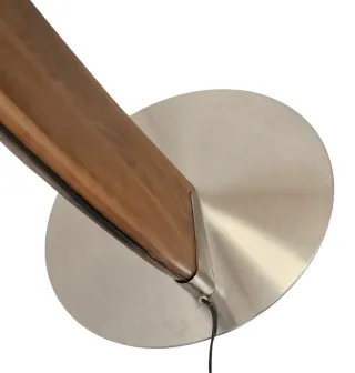 Lámpara de pie Natuzzi Luna Madera y Metal