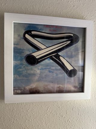 Marco para disco de vinilo madera y cristal