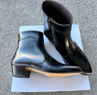 Botín de caballero piel tacón cubano