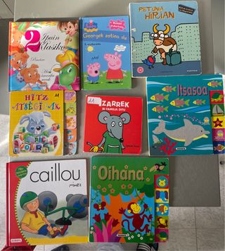 Lote de libros en euskera