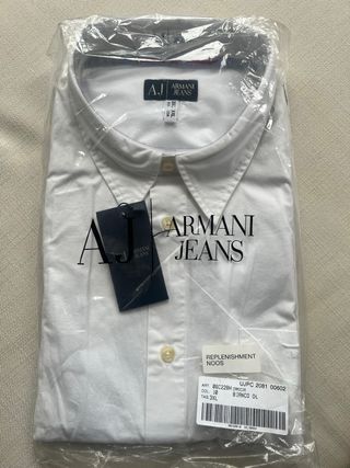 Camisa Armani Jeans Talla 3XL Blanca