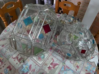 Lámparas antiguas cristal