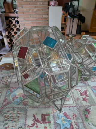 Lámparas antiguas cristal