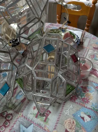 Lámparas antiguas cristal