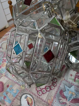 Lámparas antiguas cristal