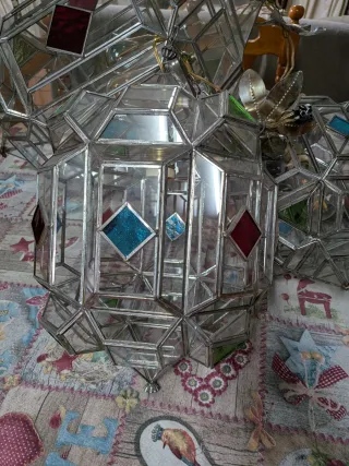 Lámparas antiguas cristal