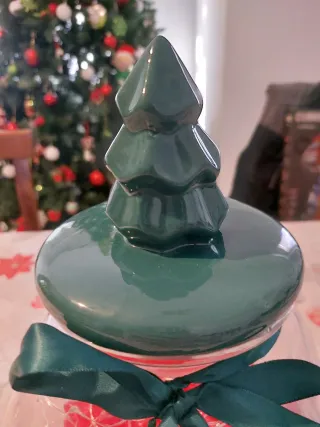 Barattolo Biscotti Natalizio con Luci LED