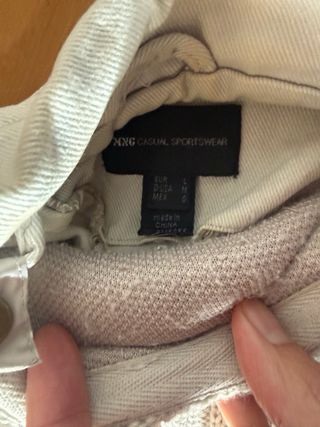 Abrigo Parca Mango Beige Talla L