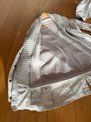 Abrigo Parca Mango Beige Talla L