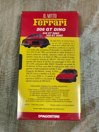 VHS Il Mito Ferrari 206 GT Dino DeAgostini