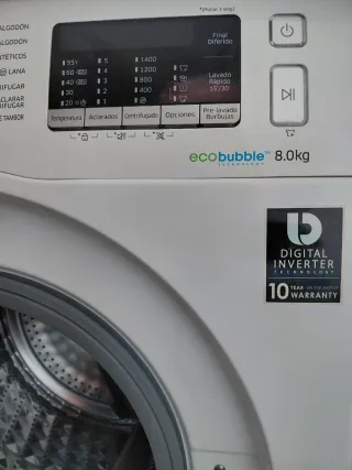 Lavadora Samsung EcoBubble 8Kg Digital Inverter