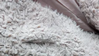 Chaleco pelo rosa empolvado Broadway NYC Talla XS