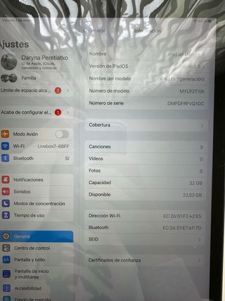 iPad 8ª Gen 32GB + Apple Pencil Original