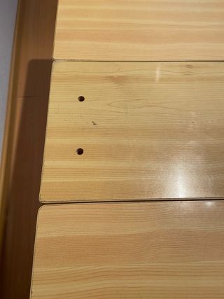 Mesa cocina plegable madera y metal