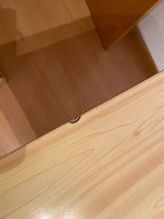 Mesa cocina plegable madera y metal