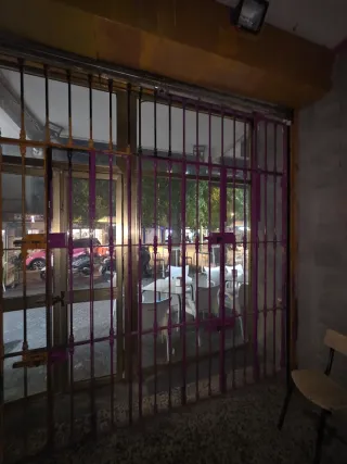 Doble puerta reja hierro forjado