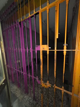 Doble puerta reja hierro forjado