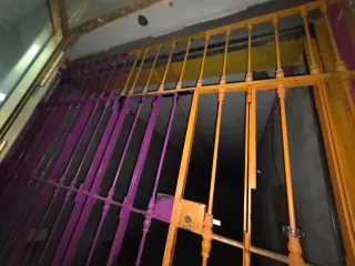 Doble puerta reja hierro forjado