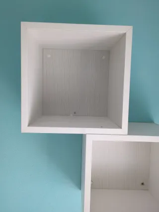 Estanterías Cubo Blancas