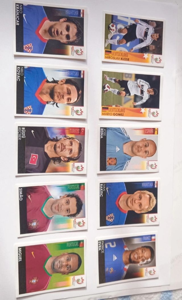 Cromos Panini Euro 2008 y 2016