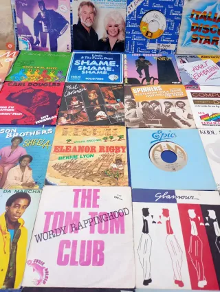 Lote Vinilos Singles 70s 80s Pop Rock