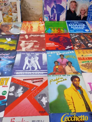 Lote Vinilos Singles 70s 80s Pop Rock