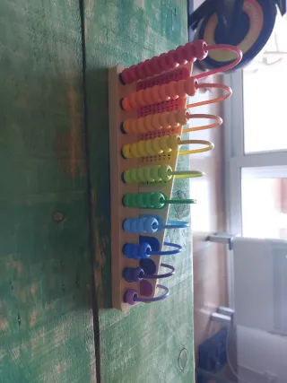 Ábaco de madera educativo