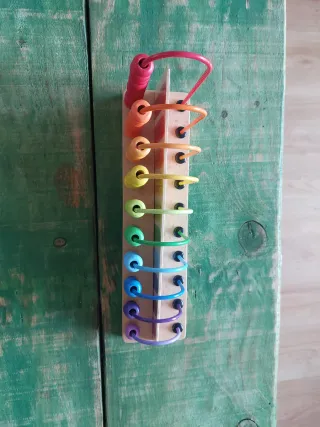 Ábaco de madera educativo