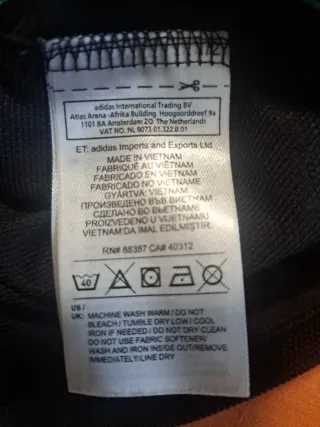 Camiseta Real Madrid Adidas Talla L Negra