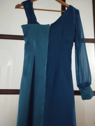 Traje de fiesta azul