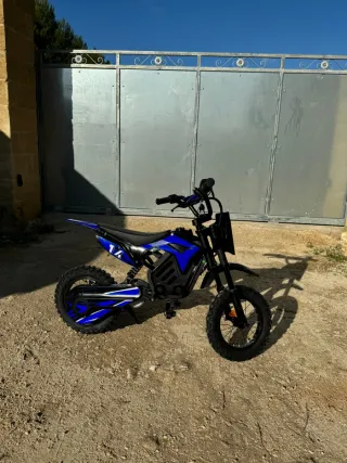 Minimoto elettrica per bambini blu 36v 500w