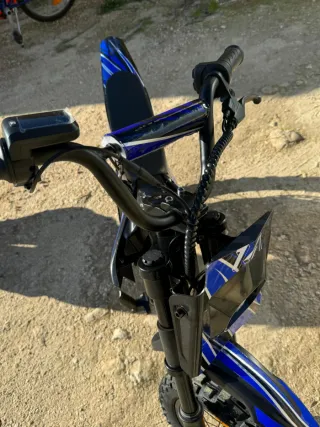 Minimoto elettrica per bambini blu 36v 500w